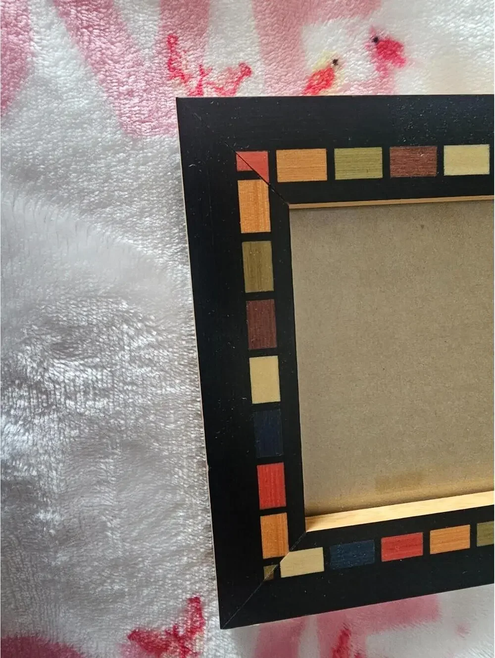 New Pier 1 Wood 4x6 Picture Frame Multicolor Free Standing Hanging 8X6 Taiwan